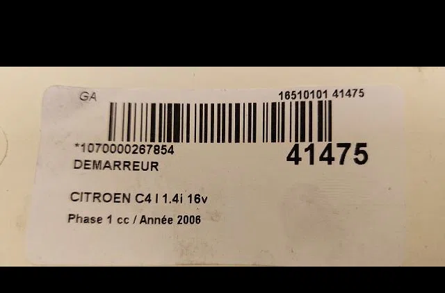 Démarreur Citroen C4 Coupé (LA_) 1.4 16v (2004-2011) occasion