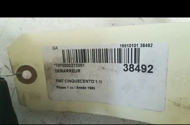 Démarreur Fiat CINQUECENTO (170_) 1.1 sporting (170ah) (1994-1998) occasion