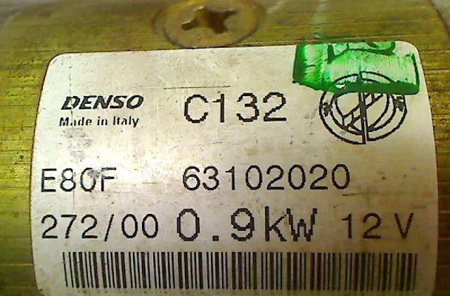 Démarreur Fiat PUNTO (188_) 1.2 16v 80 (188.233, .235, .253, .255, .333, .353, .639,... (1999-2006) occasion
