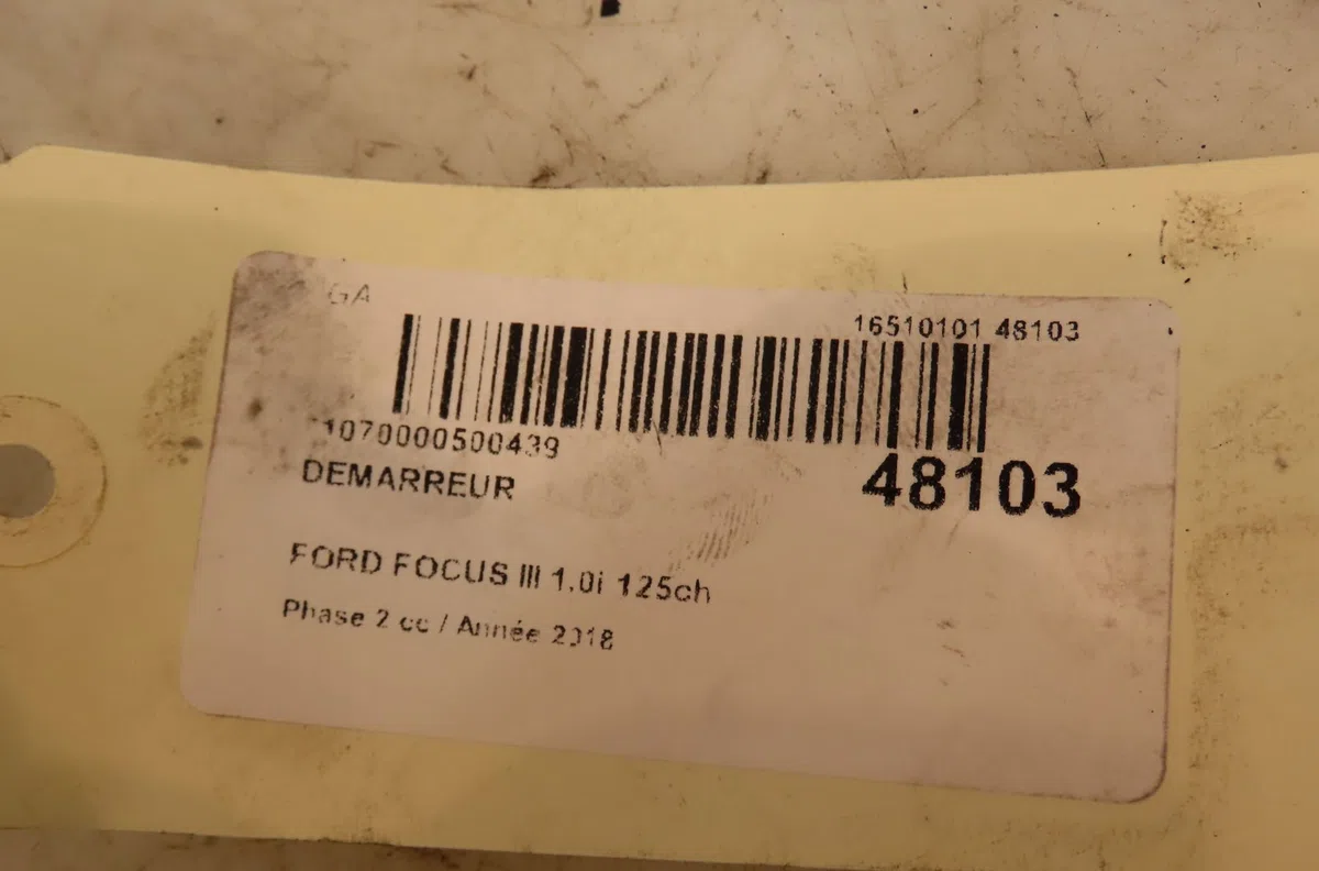 Démarreur Ford FOCUS IV (HN) 1.0 ecoboost (2018) occasion
