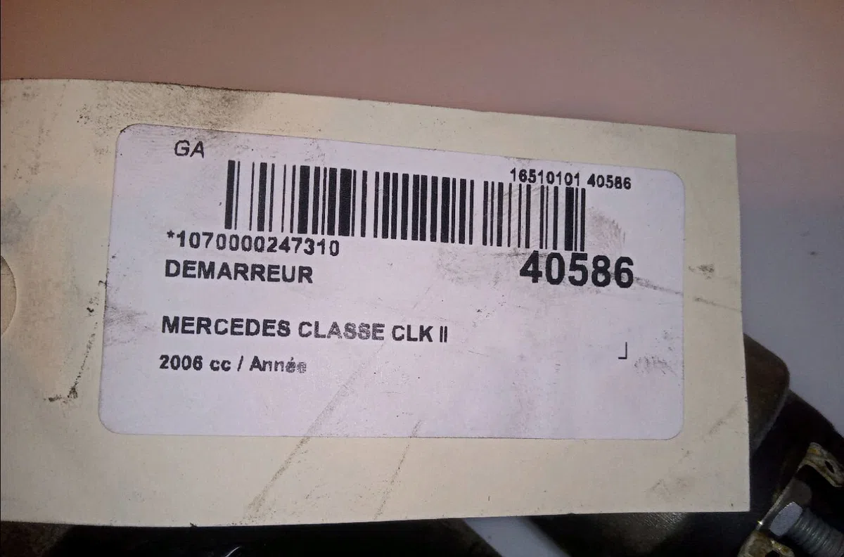Démarreur Mercedes-benz CLK Décapotable (A209) Clk 320 cdi (209.420) (2005-2010) occasion