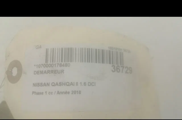 Démarreur Nissan QASHQAI II SUV (J11, J11_) 1.6 dci (2013) occasion