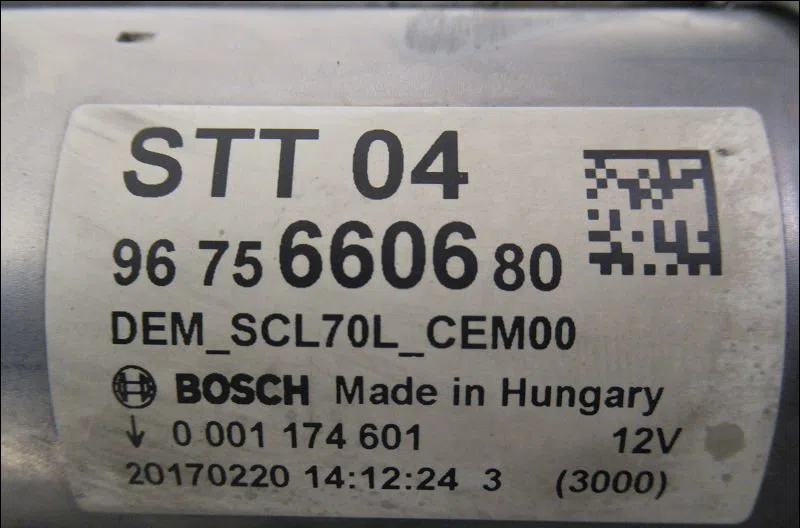 Démarreur Peugeot 2008 I (CU_) 1.6 bluehdi (2014) occasion