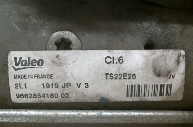Démarreur Peugeot 207-207 (WA_, WC_) 1.6 hdi (2006-2013) 5 portes occasion