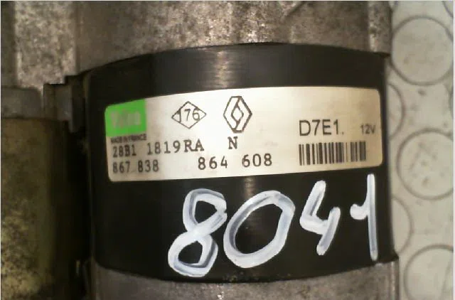 Démarreur Renault CLIO II (BB_, CB_) 1.2 (bb0a, bb0f, bb10, bb1k, bb28, bb2d, bb2h, cb0a,... (1998-2010) 5 portes occasi