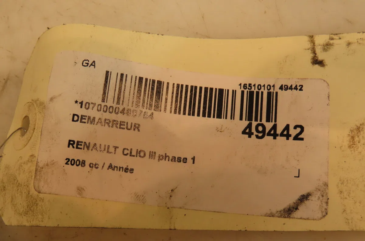Démarreur Renault CLIO III Grandtour (KR0-1_) 1.2 16v (kr0p) (2007-2012) occasion