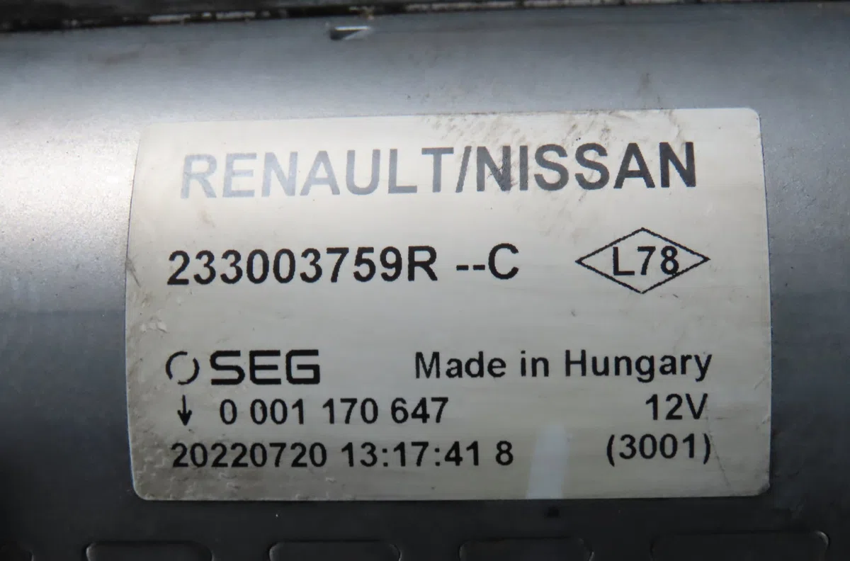 Démarreur Renault EXPRESS Camionnette-Monospace 1.5 blue dci 95 (f6ab) (2021) occasion