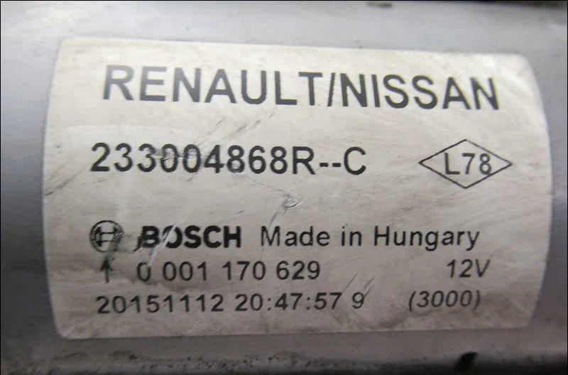 Démarreur Renault MEGANE IV 3-5 portes (B9A-M-N_) 1.5 dci 110 (b9a3) (2015) occasion