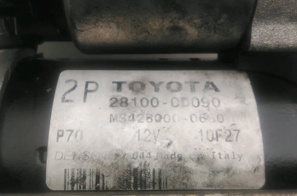 Démarreur Toyota AVENSIS (_T25_) 1.8 (zzt251_) (2003-2008) occasion