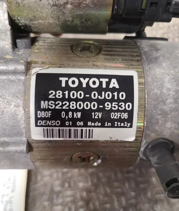 Démarreur TOYOTA YARIS 1  YARIS 1 PHASE 2 occasion