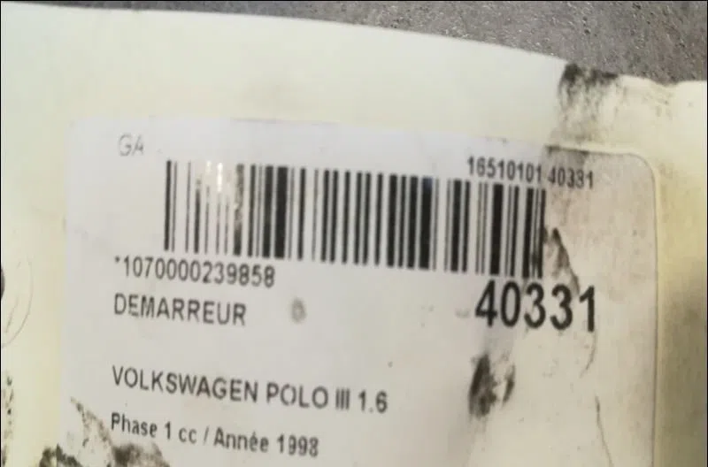 Démarreur Volkswagen POLO III (6N1) 75 1.6 (1994-1999) occasion