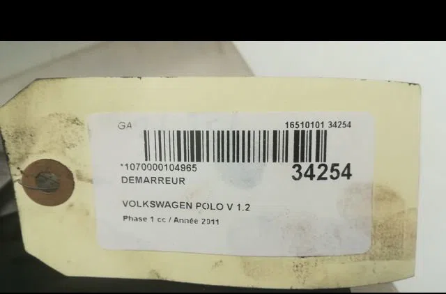 Démarreur Volkswagen POLO V (6R1, 6C1) 1.2 tdi (2009) 5 portes occasion