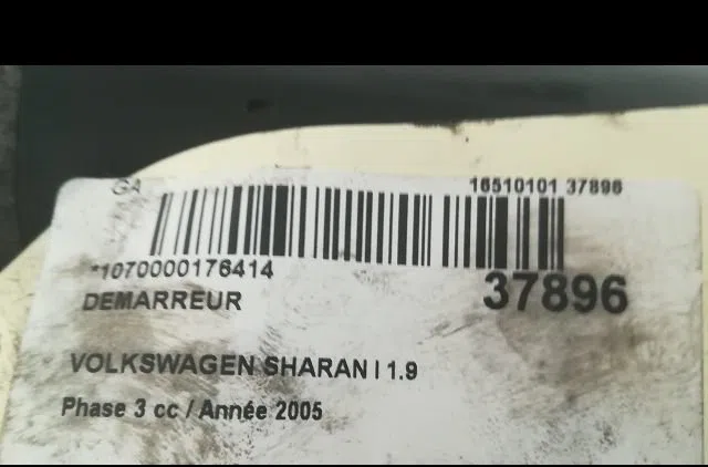 Démarreur VOLKSWAGEN SHARAN I 2005 occasion