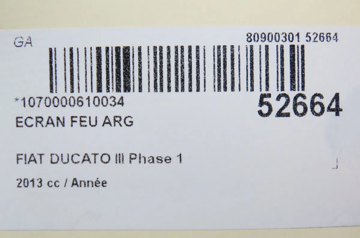 Ecran feu arg Fiat DUCATO Camionnette (250_) 130 multijet 2,3 d (2011) occasion
