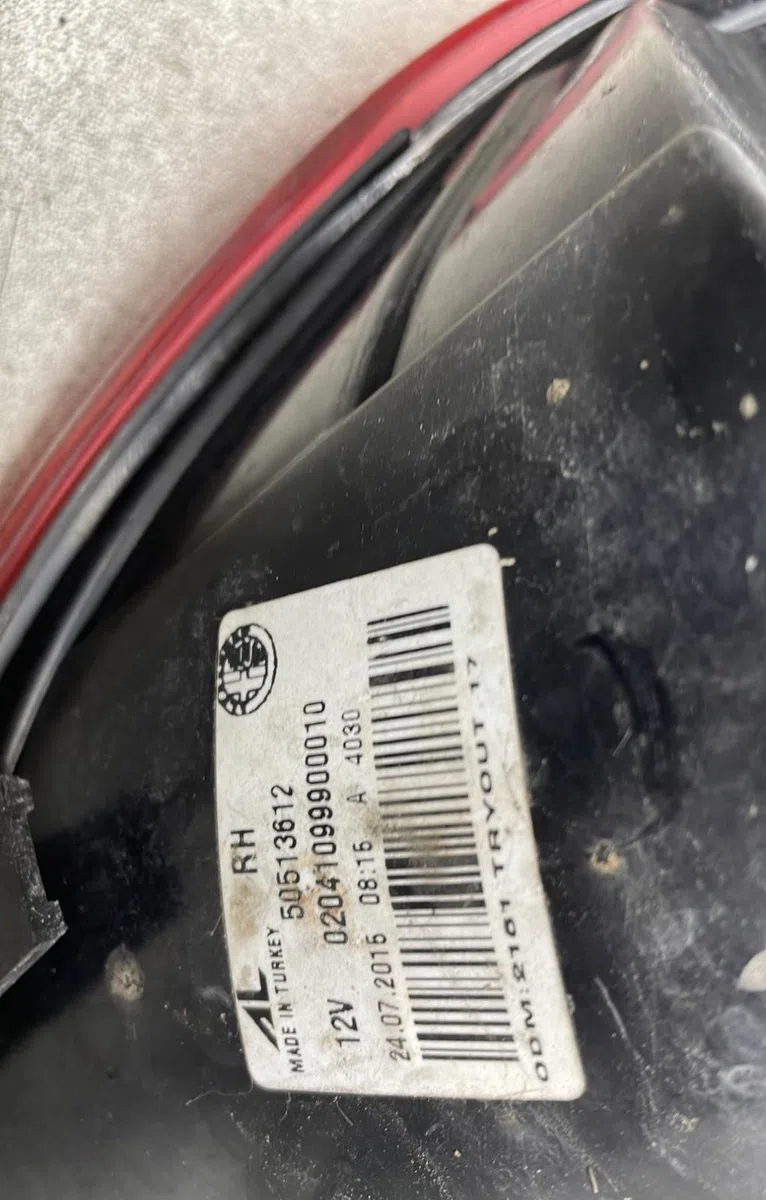 Feu arrière droit Alfa romeo GIULIETTA (940_) 1.4 tb (940.fya1a) (2014-2018) occasion