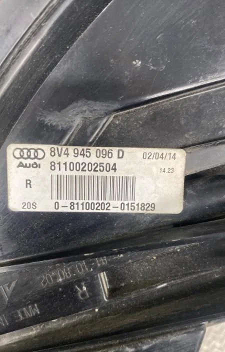 Feu arrière droit AUDI A3 3  A3 3 SPORTBACK PHASE 1 occasion