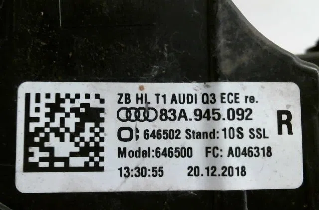 Feu arrière droit Audi Q3 (F3B) 35 tdi (2018) occasion