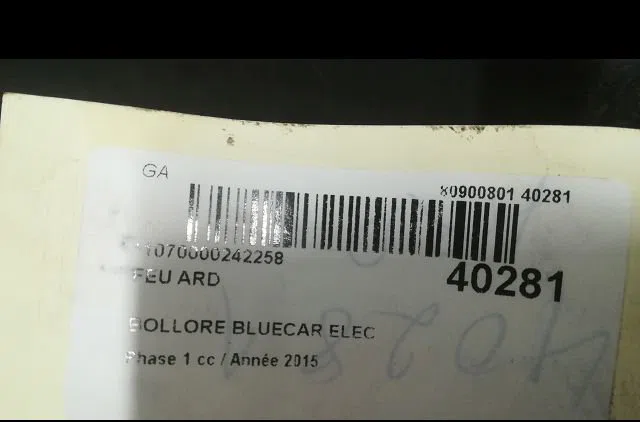 Feu arrière droit BOLLORE BLUECAR 2015 occasion