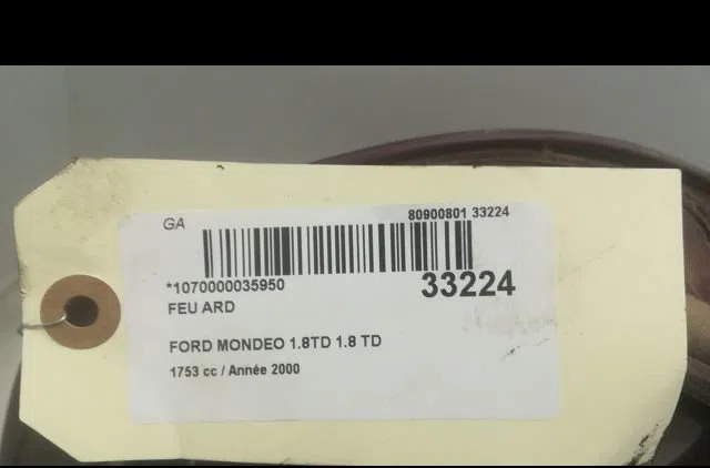 Feu arrière droit FORD MONDEO I 2000 occasion