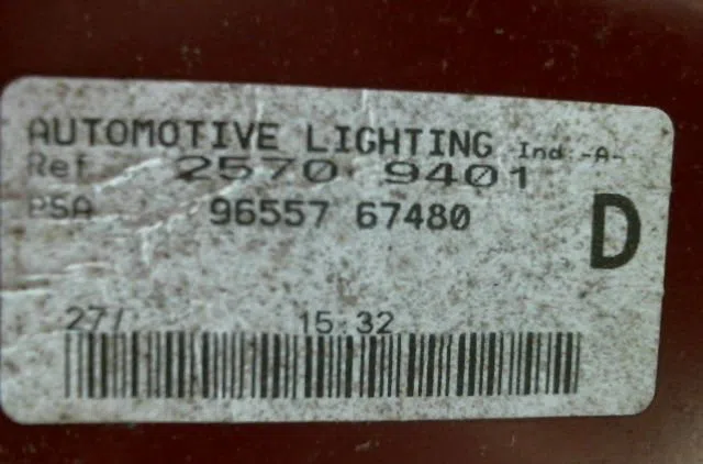 Feu arrière droit Peugeot 307 (3A-C) 1.6 hdi 110 (2004-2009) 5 portes occasion