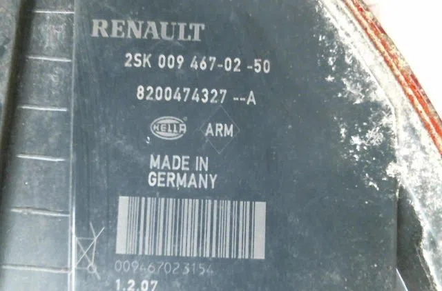 Feu arrière droit Renault GRAND SCÉNIC II (JM0-1_) 2.0 dci (jm1k) (2005-2008) occasion