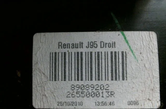 Feu arrière droit Renault SCÉNIC III (JZ0-1_) 2.0 dci (jz0y, jz26) (2009) occasion