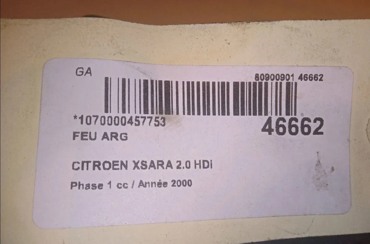 Feu arrière gauche Citroen XSARA (N1) 2.0 hdi 90 (1999-2005) occasion