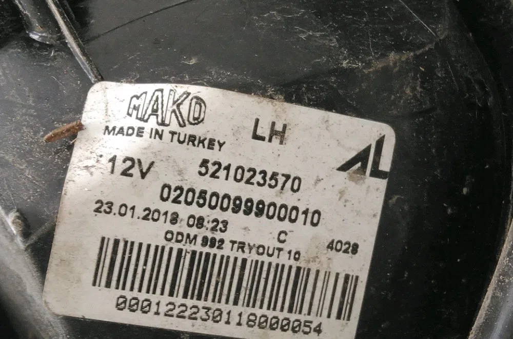 Feu arrière gauche Fiat PANDA (312_, 319_) 0.9 4x4 (312pxg1a) (2012) occasion