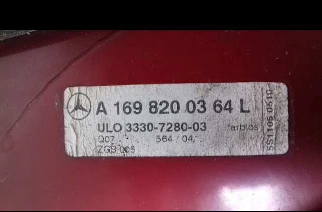 Feu arrière gauche Mercedes-benz CLASSE A (W169) A 150 (169.031, 169.331) (2004-2012) occasion