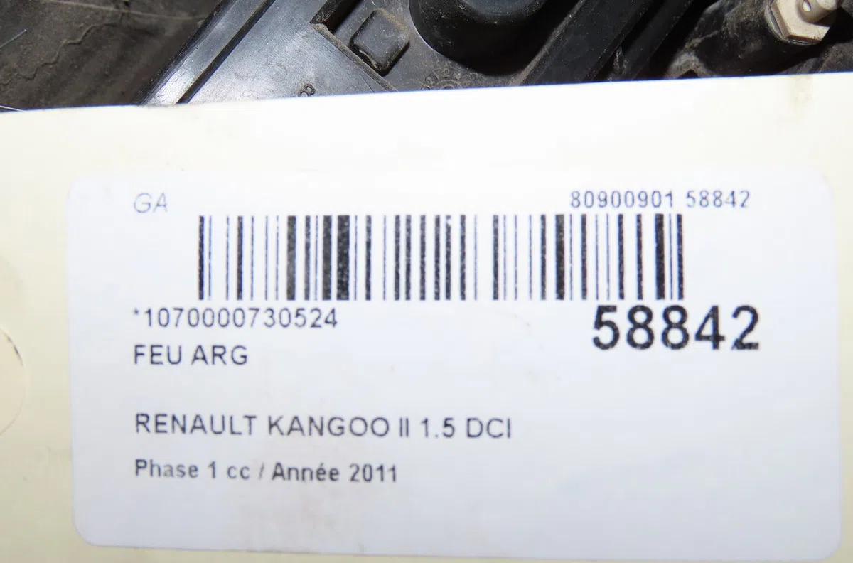 Feu arrière gauche Renault KANGOO - GRAND KANGOO II (KW0-1_) 1.5 dci 90 (kw05, kw08, kw0g, kw11) (2008) occasion