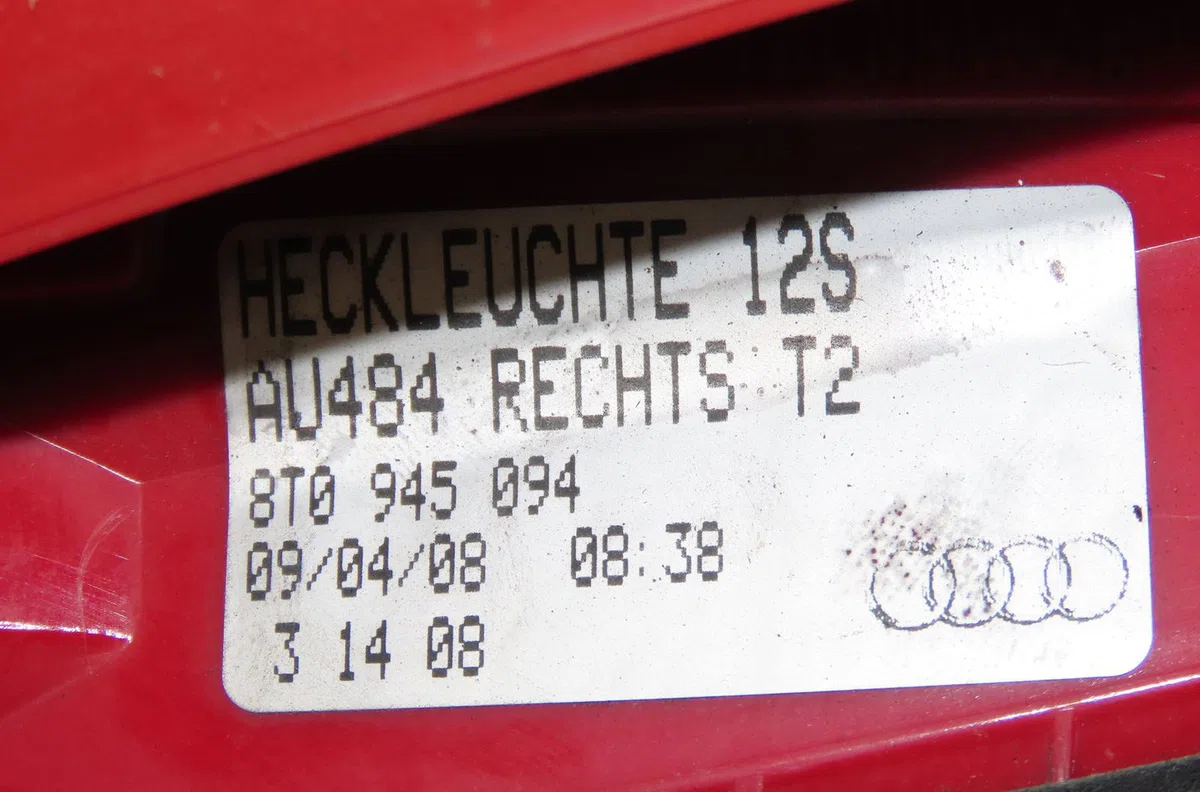 Feu arrière intérieur droit Audi A5 (8T3) 2.7 tdi (2007-2012) occasion