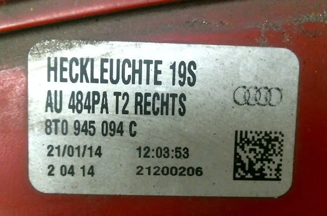 Feu arrière intérieur droit AUDI A5 occasion