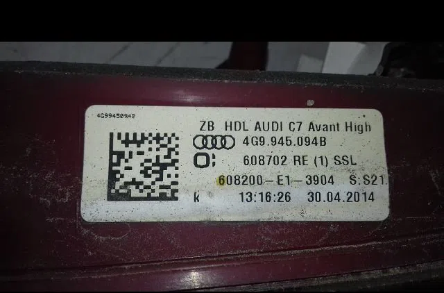 Feu arrière intérieur droit Audi A6 C7 Avant (4G5, 4GD) 3.0 tdi (2011-2018) occasion