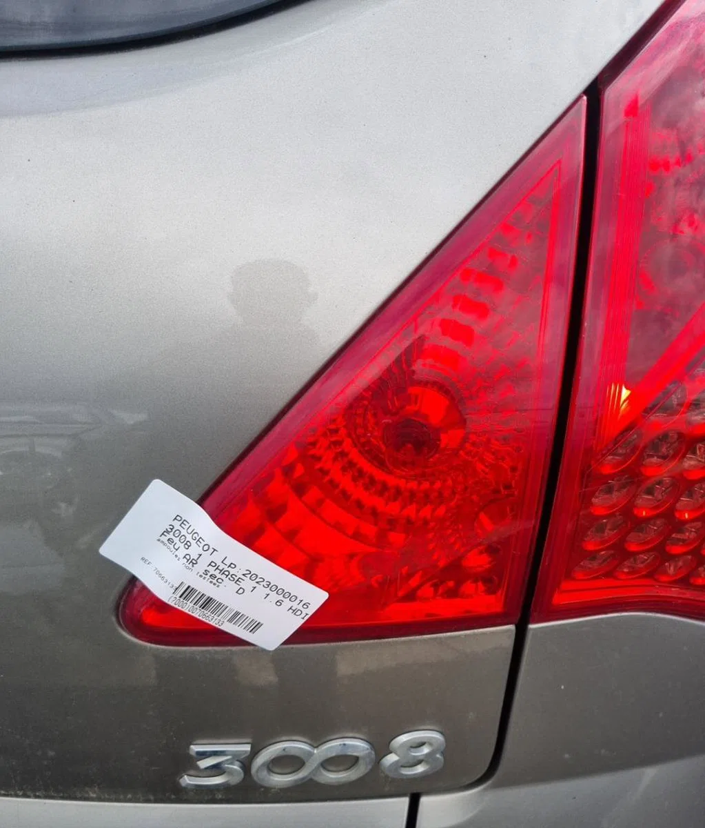 Feu arrière intérieur droit PEUGEOT 3008 1 PHASE 1 occasion