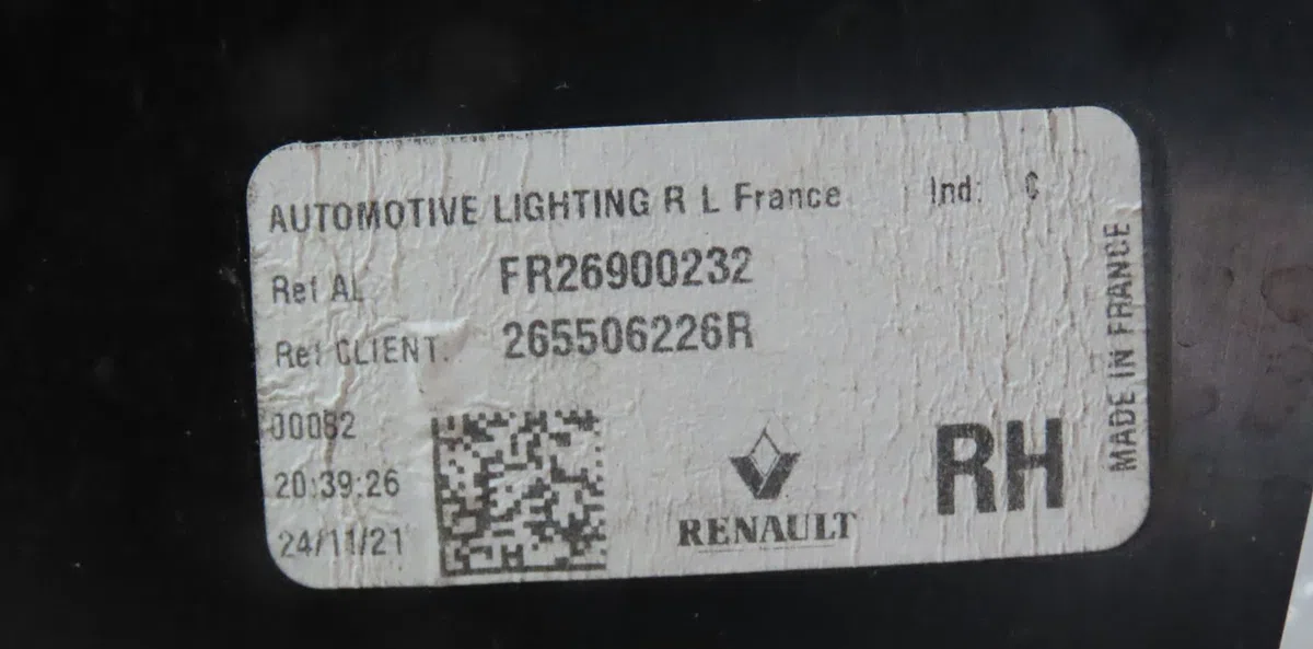 Feu arrière intérieur droit Renault TALISMAN (LP_) 2.0 blue dci 190 (2021) occasion