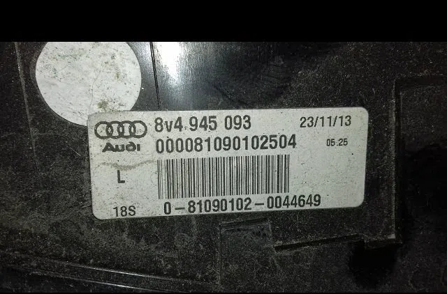 Feu arrière interieur gauche Audi A3 Sportback (8VA, 8VF) 1.4 tfsi (2012-2020) occasion