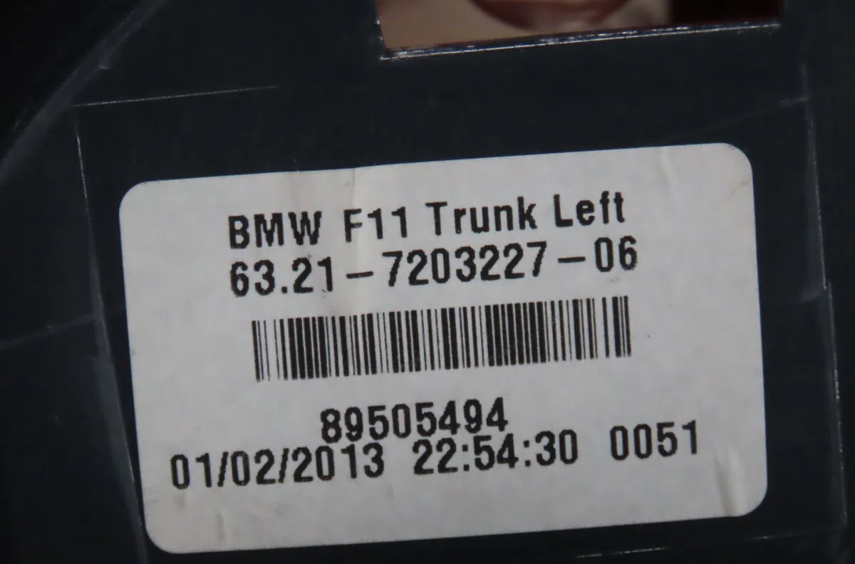 Feu arrière interieur gauche Bmw 5 Touring (F11) 525 d xdrive (2013-2017) occasion