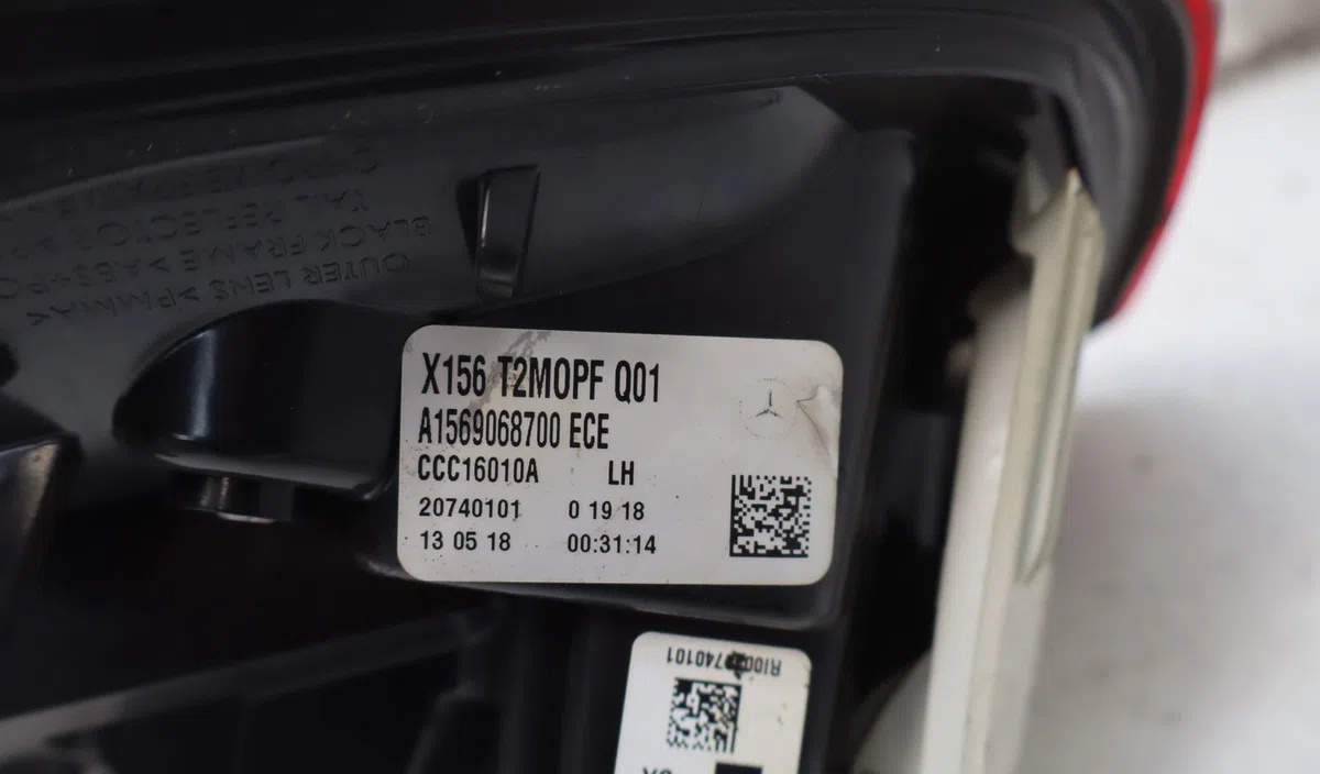 Feu arrière interieur gauche Mercedes-benz CLASSE GLA (X156) Amg gla 45 4-matic (156.952) (2015) occasion