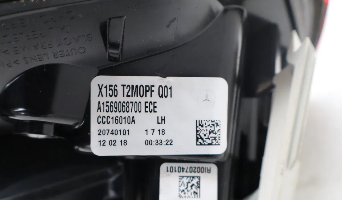 Feu arrière interieur gauche Mercedes-benz CLASSE GLA (X156) Gla 200 (156.943) (2013) occasion