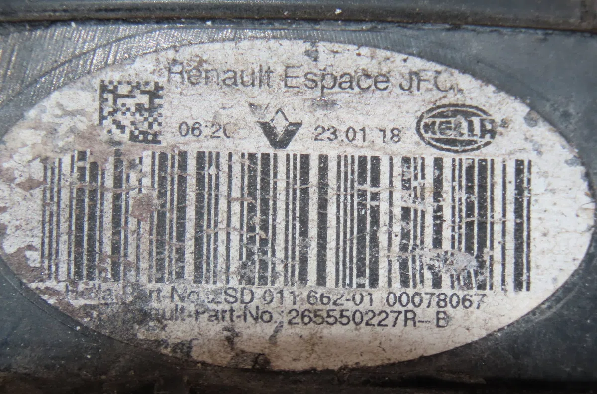 Feu arrière interieur gauche Renault ESPACE V (JR_) 1.6 dci 160 (2015) occasion