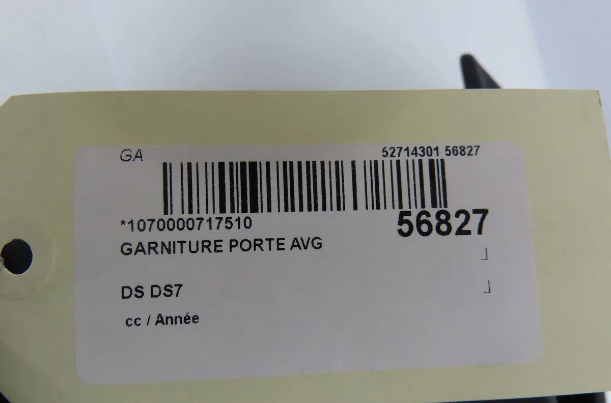 Garniture porte avg DS DS7 occasion