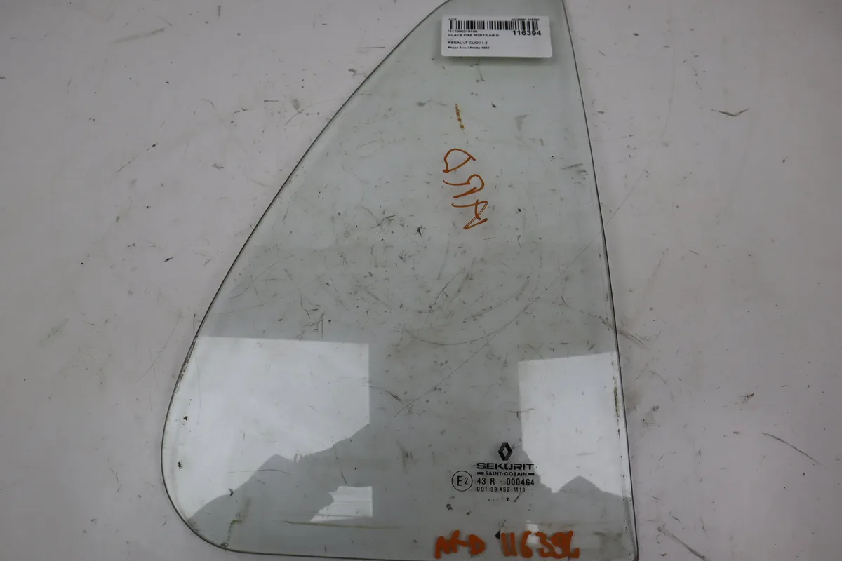 Glace fixe porte ar d Renault CLIO I (B-C57_, 5-357_) 1.2 (b-c-s57a, b-c57s, 5-357f, 5-357j, 5-357l, 5-357r) (1990-1998)