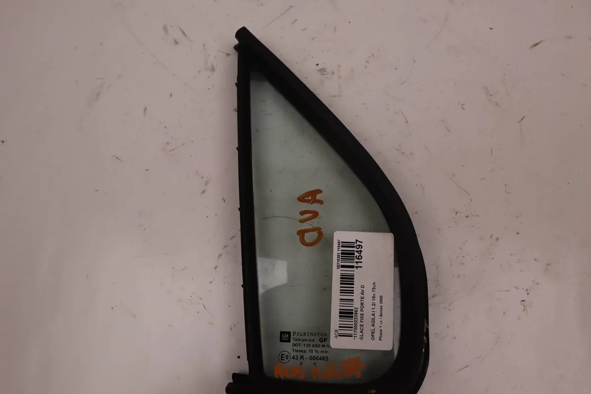 Glace fixe porte av d Opel AGILA (A) (H00) 1.2 16v (f68) (2000-2007) occasion