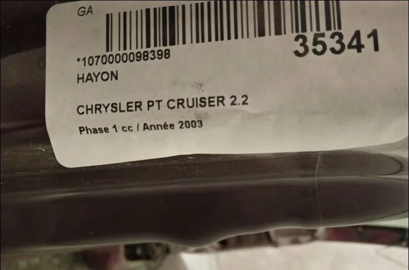 Hayon CHRYSLER PT CRUISER 2003 occasion