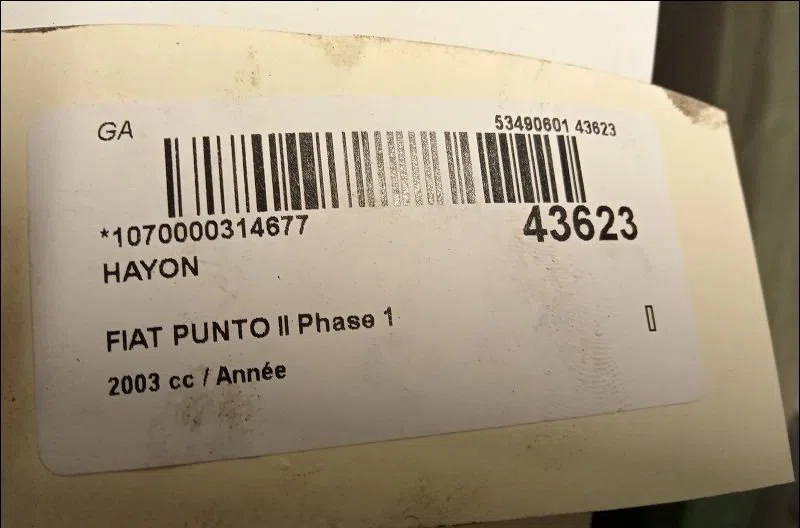 Hayon Fiat PUNTO (188_) 1.9 ds 60 (188.031, .051, .231, .251) (1999-2012) occasion