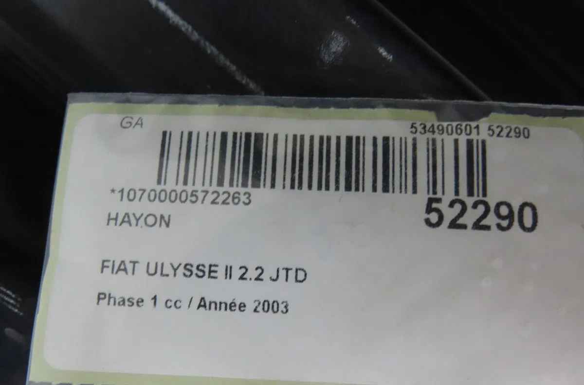 Hayon Fiat ULYSSE (179_) 2.2 jtd (2002-2006) occasion