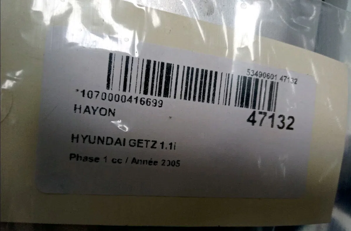 Hayon Hyundai GETZ (TB) 1.1 (2002-2005) occasion