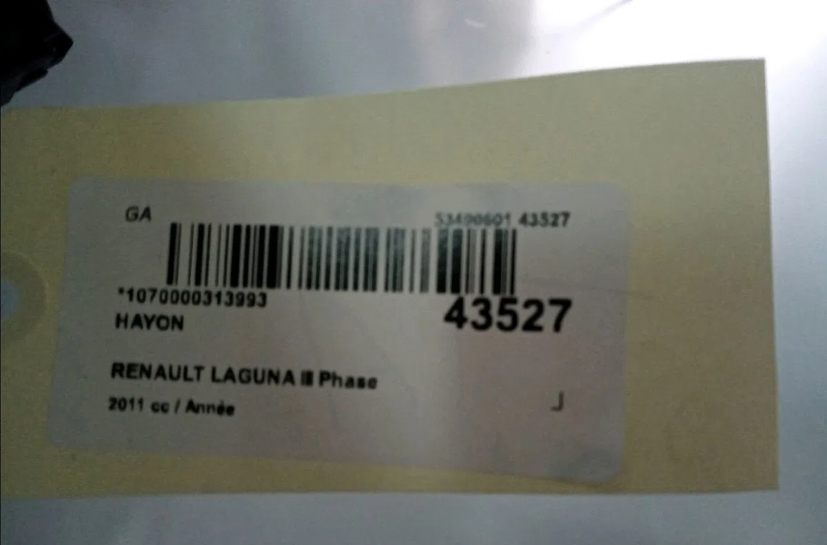 Hayon Renault LAGUNA III Grandtour (KT0-1) 1.5 dci (kt0a, kt0r, kt02) (2007-2015) occasion