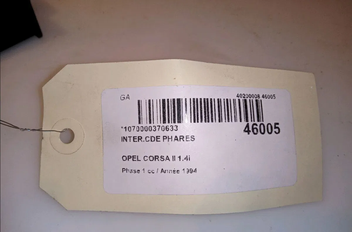 Interrupteur commande de phares Opel CORSA B (S93) 1.4 i (f08, f68, m68) (1993-2000) occasion