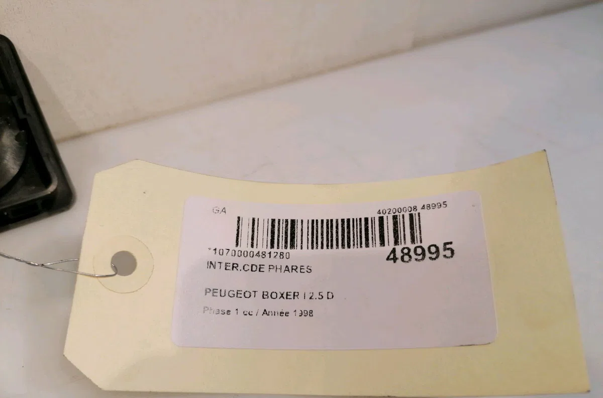 Interrupteur commande de phares Peugeot BOXER Camion plate-forme-Châssis (ZCT_) 2.5 d (1994-2002) occasion